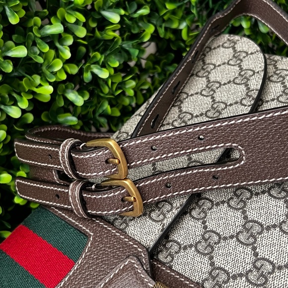 New Gucci Supreme Padlock Web Messenger Crossbody Business Bag - Picture 11 of 11